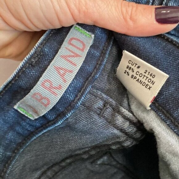 J Brand Jeans BRU 7 Low waisted dark blue Jeans Size 24 - Picture 11 of 14